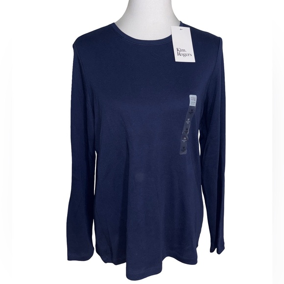 Kim Rogers Women's Dark Blue Long Sleeve Top - Picture 1 of 3